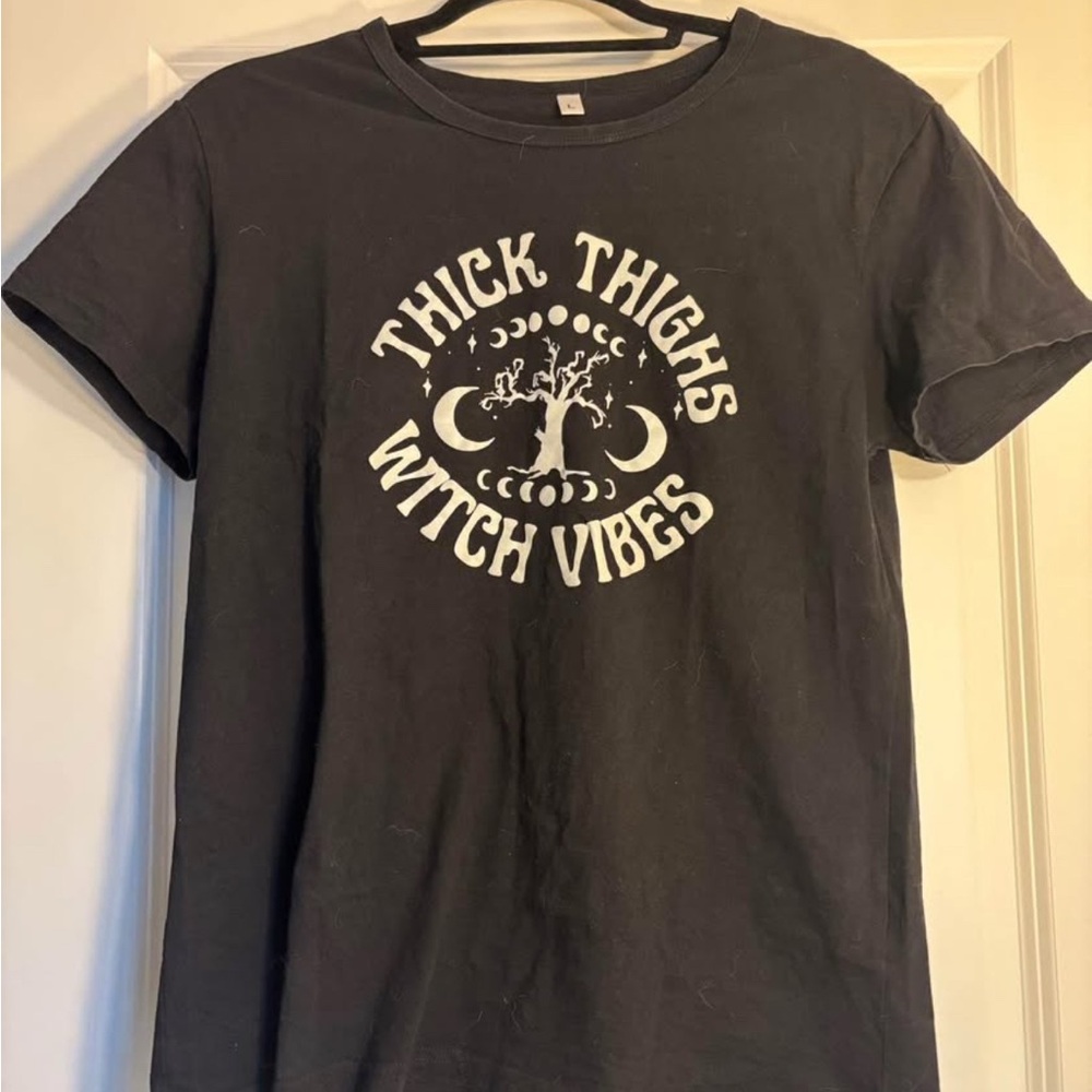 Black Graphic Tee - Witchy and fun!